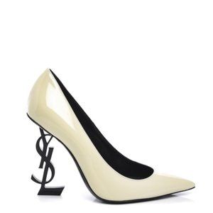 YSL Saint Laurent Opyum Pumps Patent Leather Black Heel